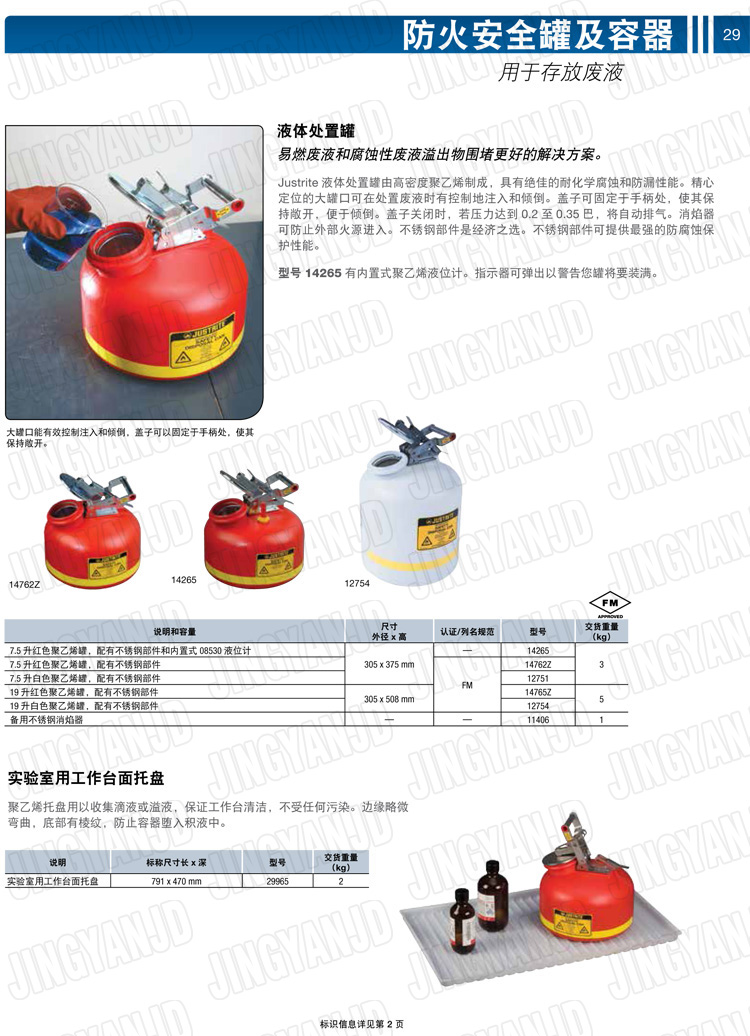 JUSTRITE，美國杰斯瑞特，justriteI型安全罐,柴油汽油存放罐，酒精松香水安全存儲罐，防火安全罐，防爆安全罐