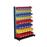 固定型單面物料整理架，960X375X1450mm，含56個(gè)零件盒，散件發(fā)貨